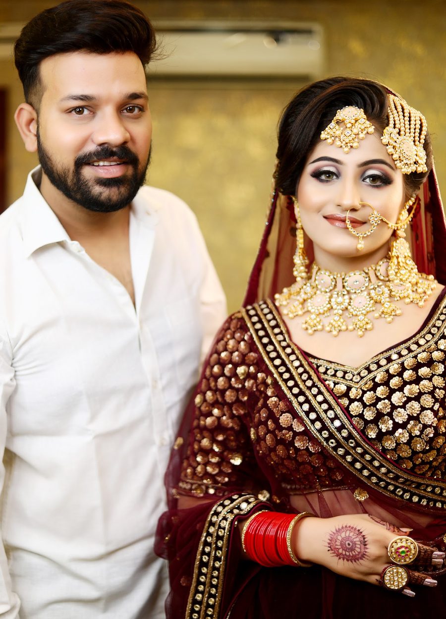 Chandresh with a bride